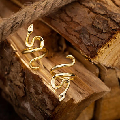 Golden Snake Open Ring