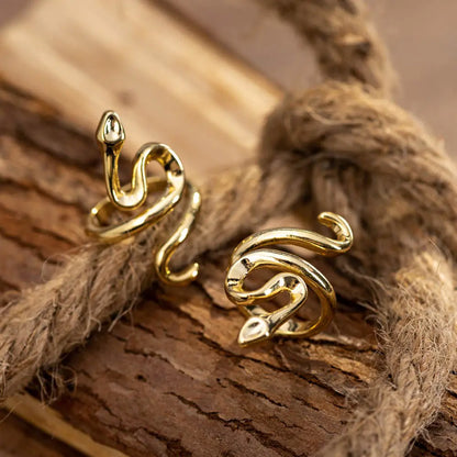 Golden Snake Open Ring