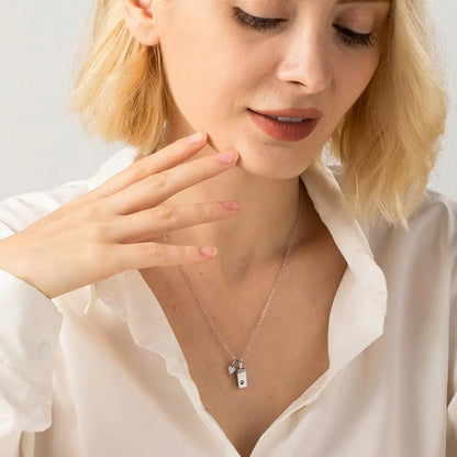 Engraved Mini Charm Urn Necklace