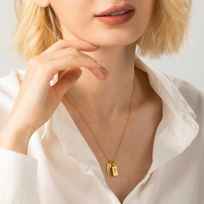 Engraved Mini Charm Urn Necklace