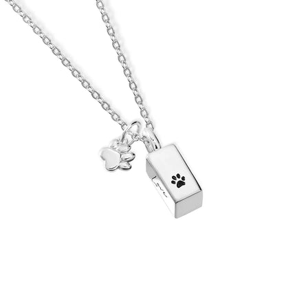 Engraved Mini Charm Urn Necklace