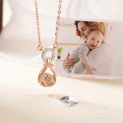 Personalized Drop Projection Necklace & Bracelet