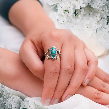 Nature Inspired Turquoise Ring