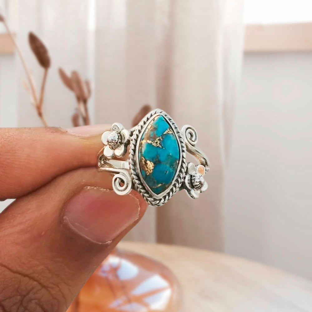 Nature Inspired Turquoise Ring