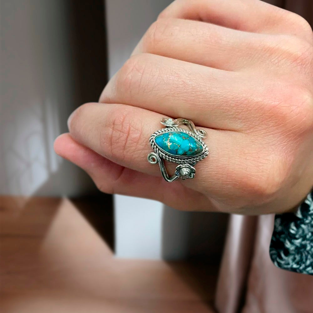 Nature Inspired Turquoise Ring