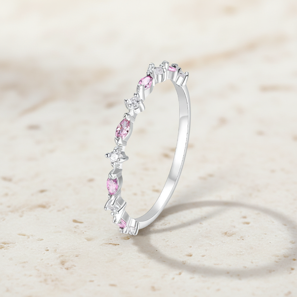 Custom Birthstone Marquise Ring