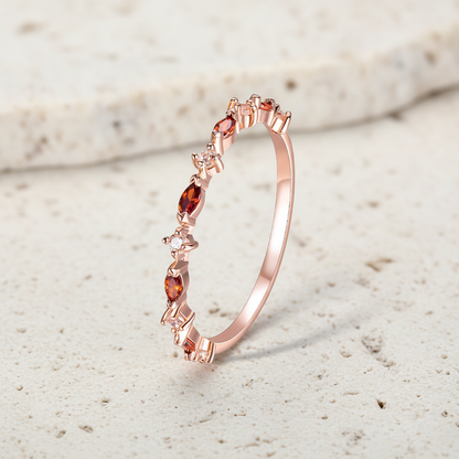 Custom Birthstone Marquise Ring