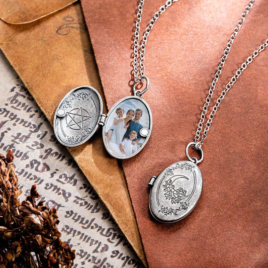 Custom Photo Witchy Locket Necklace