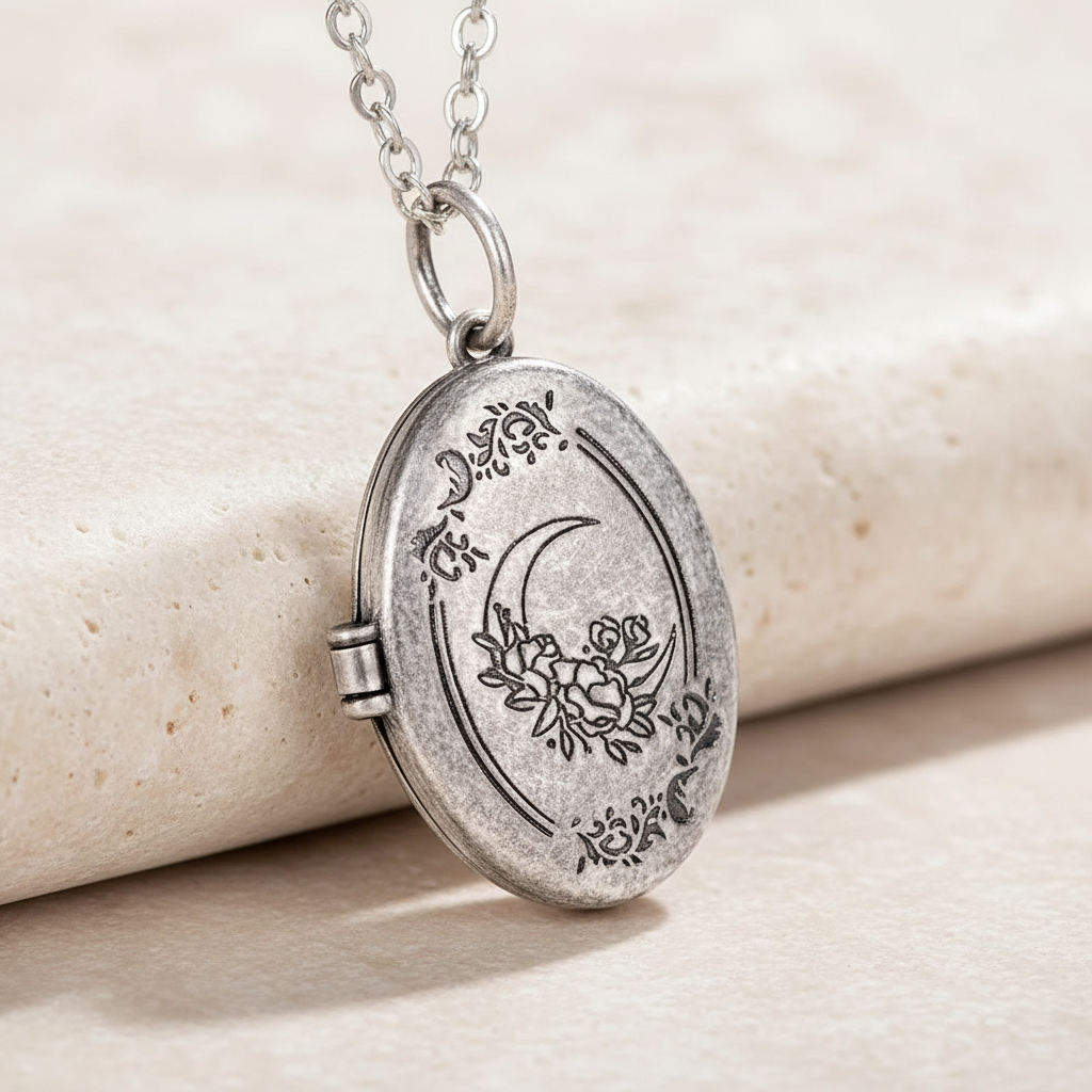 Custom Photo Witchy Locket Necklace