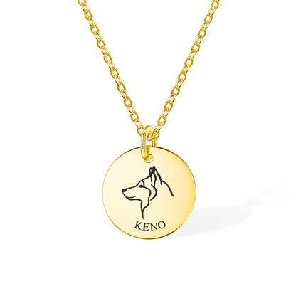 Personalized Dog Name Necklace