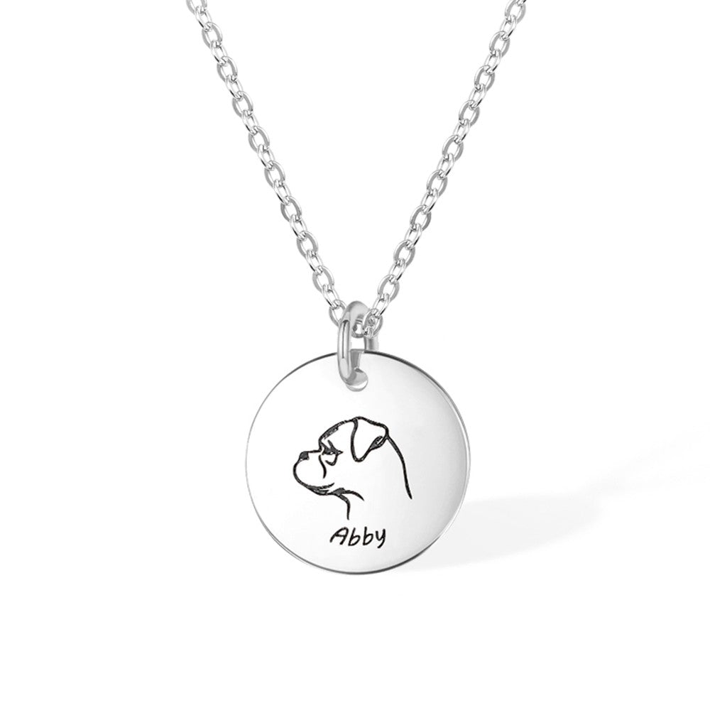 Personalized Dog Name Necklace