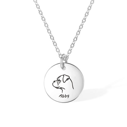 Personalized Dog Name Necklace