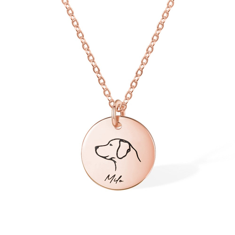 Personalized Dog Name Necklace