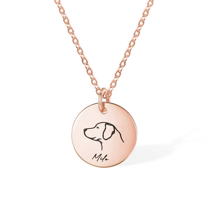 Personalized Dog Name Necklace