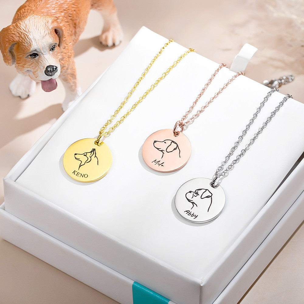 Personalized Dog Name Necklace