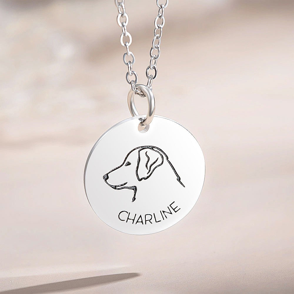 Personalized Dog Name Necklace