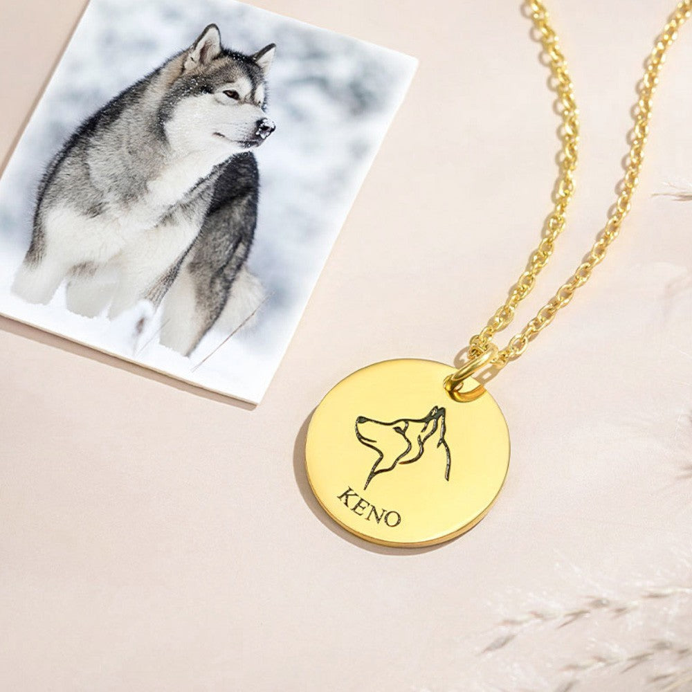 Personalized Dog Name Necklace