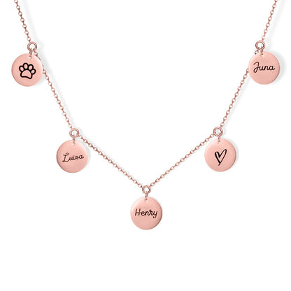 Custom Engraved Charm Necklace