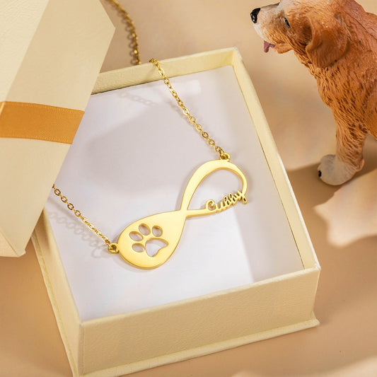 Custom Infinity Name Pet Necklace