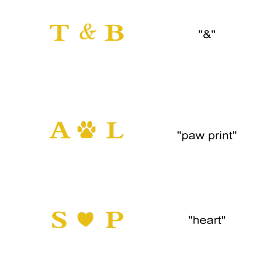 Custom Initial Wedding Ring Bearer Pouch for Dog