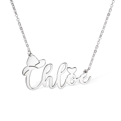 Personalized Cowgirl Name Necklace