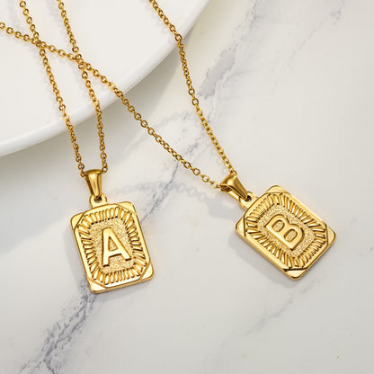 Personalized Initial & Birth Flower Layered Necklace SET