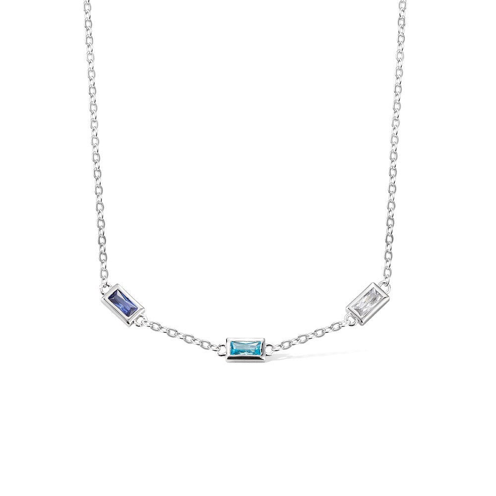 Dainty Combined Birthstone Necklace