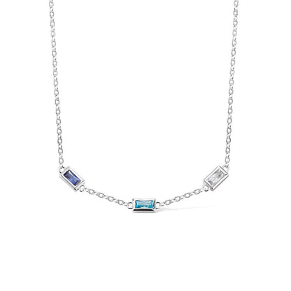 Dainty Combined Birthstone Necklace