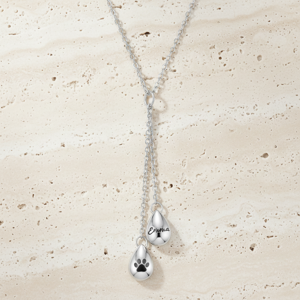 Double Teardrop Urn Necklace