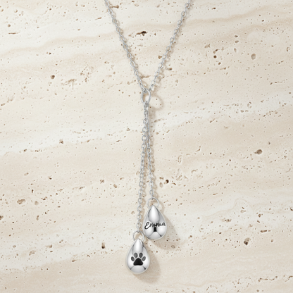 Double Teardrop Urn Necklace