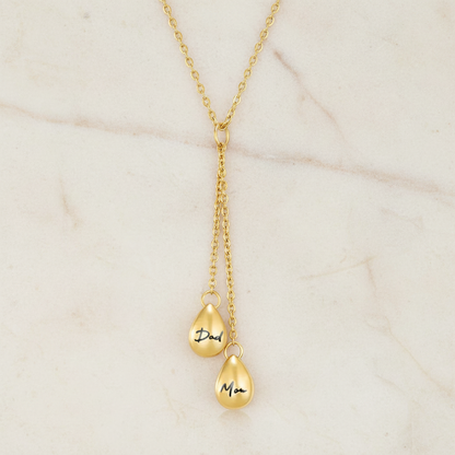 Double Teardrop Urn Necklace