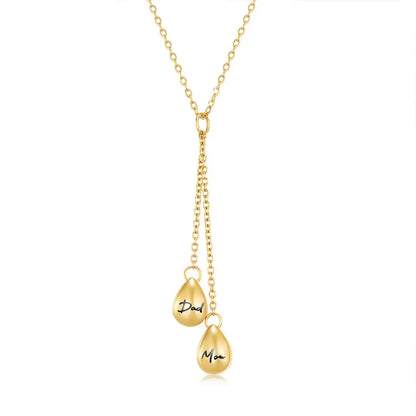 Double Teardrop Urn Necklace