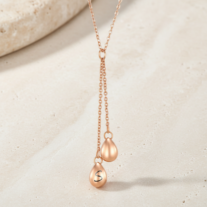 Double Teardrop Urn Necklace