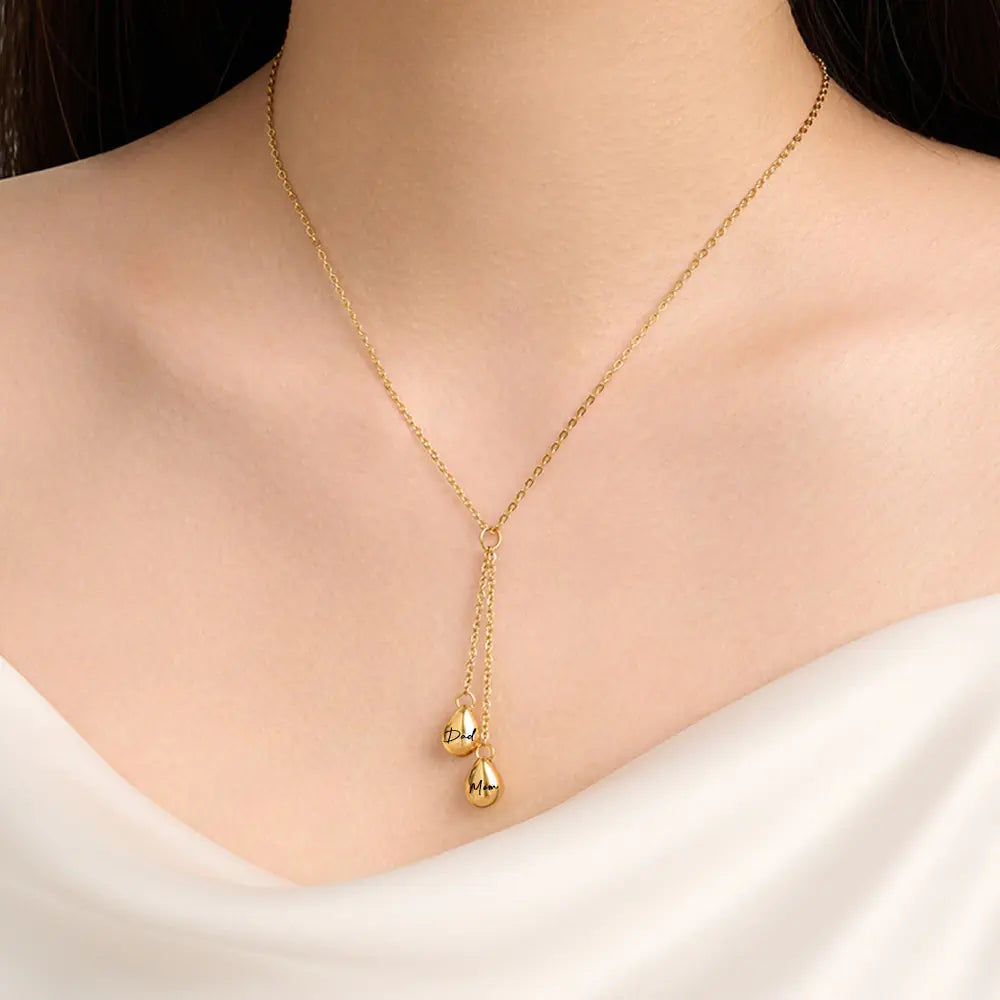 Double Teardrop Urn Necklace