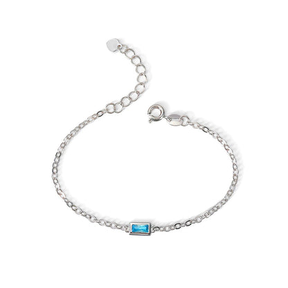 Dainty Combined Birthstone Bracelet