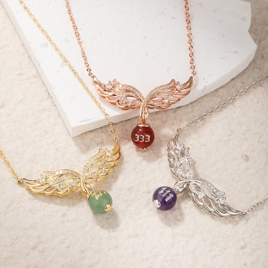 Custom Angel Number Crystal Necklace