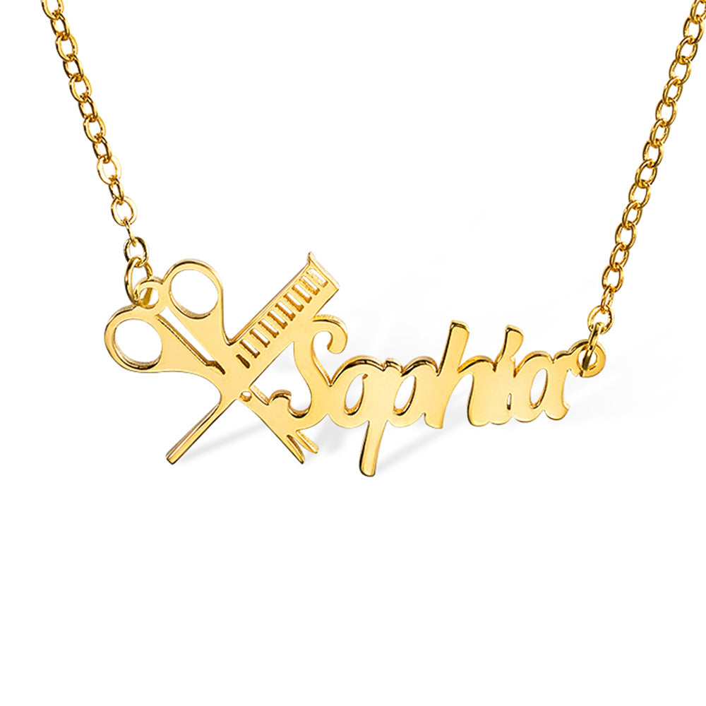 Personalized Hairdresser Name Necklace