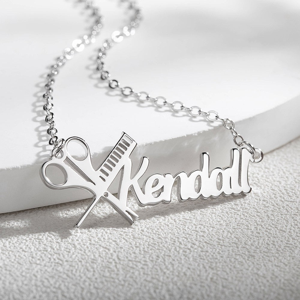 Personalized Hairdresser Name Necklace