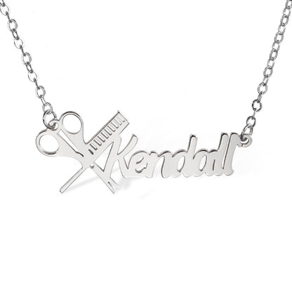 Personalized Hairdresser Name Necklace