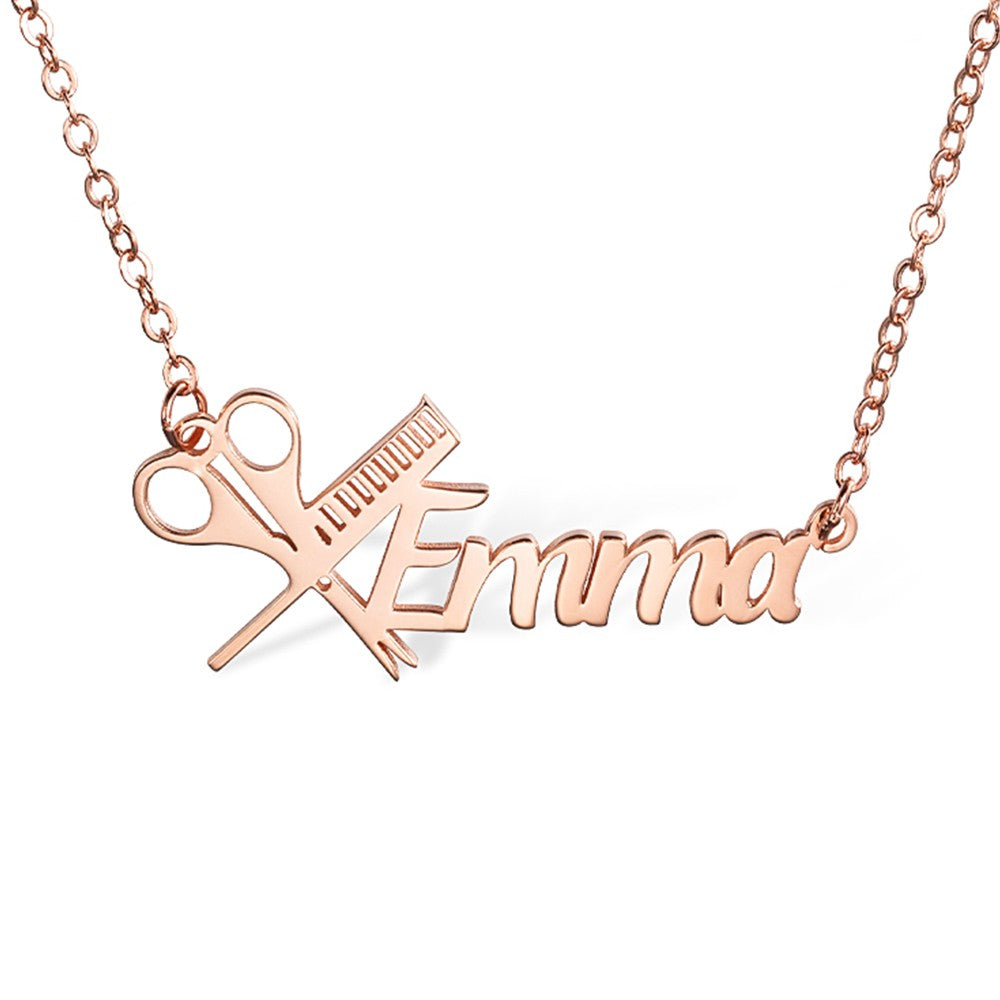 Personalized Hairdresser Name Necklace