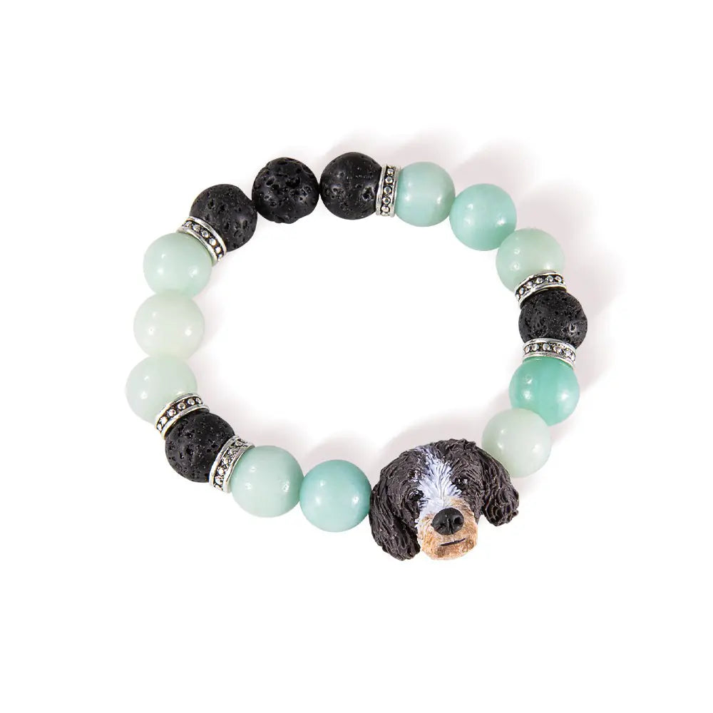 Custom Handmade Pet Portrait Beaded Bracelet