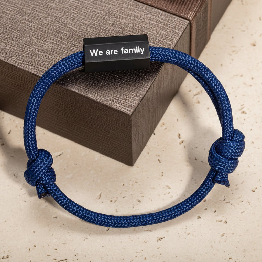 Custom Engraved Sailor's Rope Bracelet