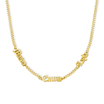 Custom 1-5 Names Cuban Necklace