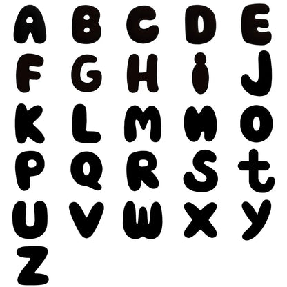 Personalized Colorful Bubble Letter Necklace