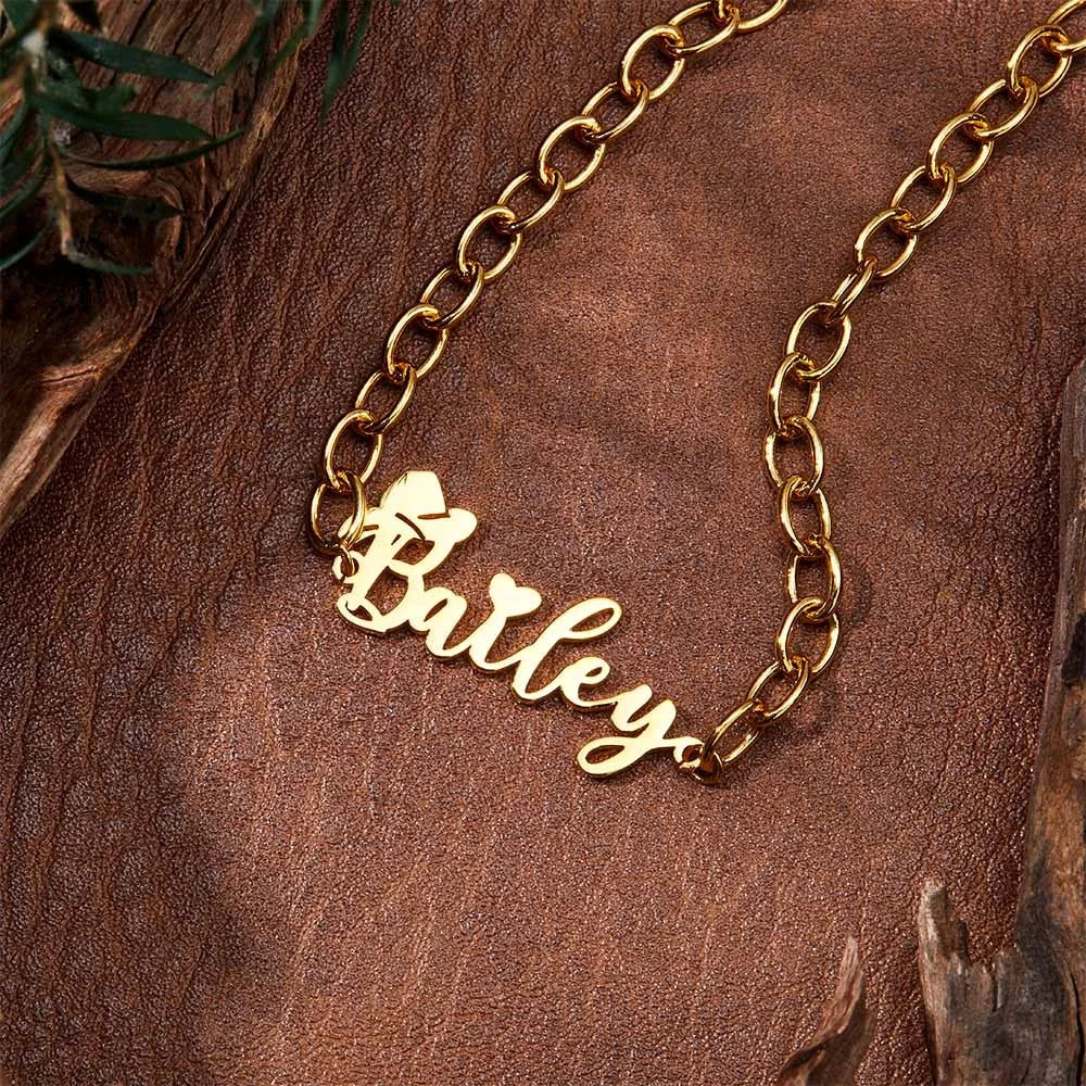 Personalized Cowgirl Name Bracelet with Birthstone