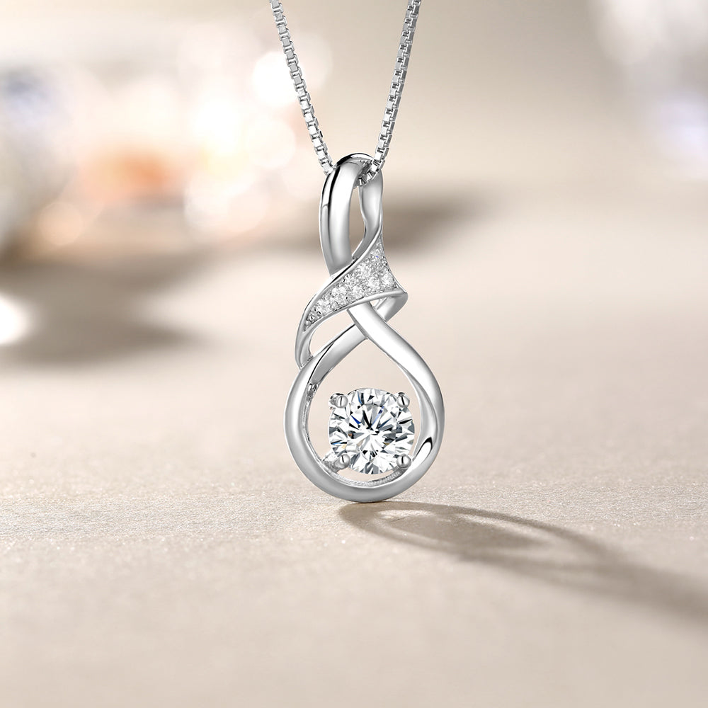 Custom Teardrop Birthstone Necklace