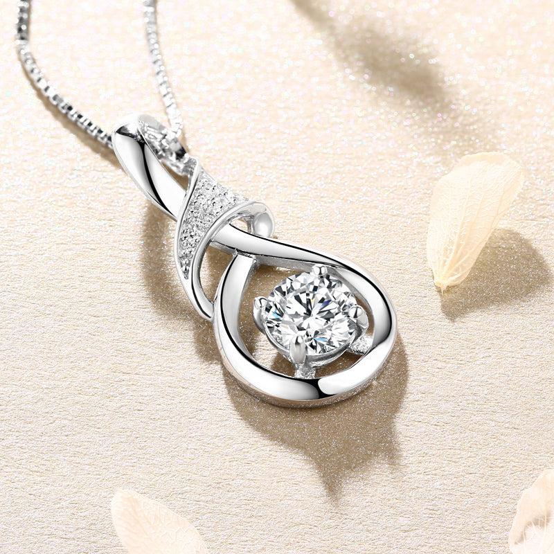 Custom Teardrop Birthstone Necklace