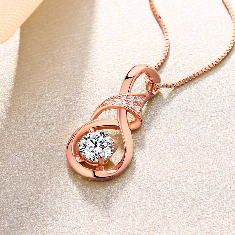 Custom Teardrop Birthstone Necklace