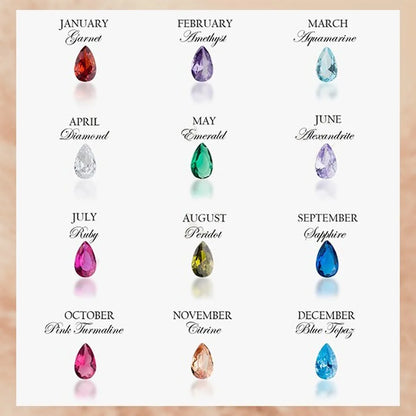 Custom Name Tulip Birthstone Necklace