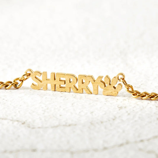 Custom Combined Family Names Necklace with Icons